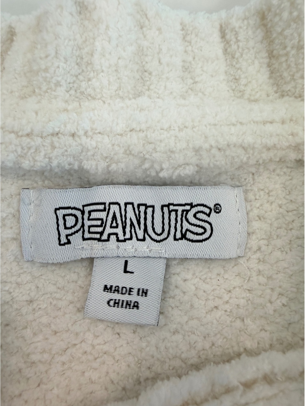 Peanuts Snoopy Happy Holidays White Crewneck Sweater Size Large - Picture 2 of 7